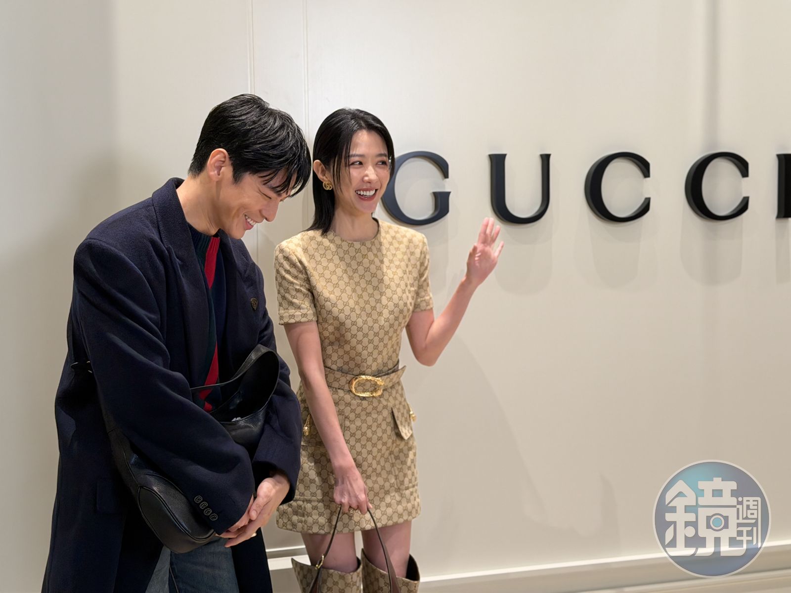 林柏宏樂當GUCCI鄰家男孩　邵雨薇自詡是一日VIP