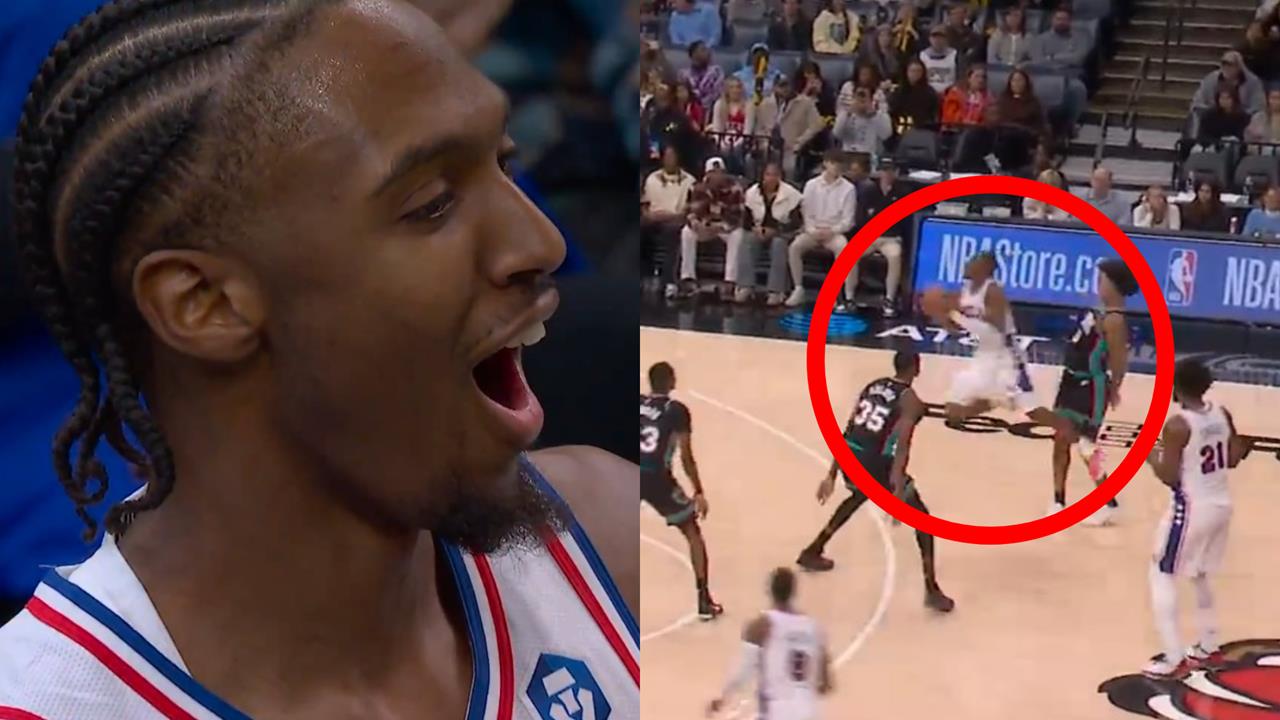 爽到嘴巴闔不起來！76人主控馬克西「馬戲團拉桿」飆進超狂壓哨三分彈