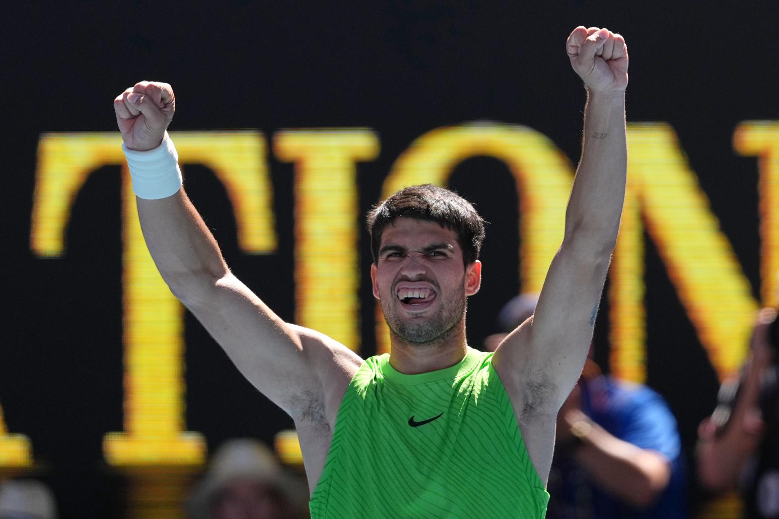 超越三巨頭創新猷！艾卡拉茲澳網闖16強　再創大滿貫紀錄