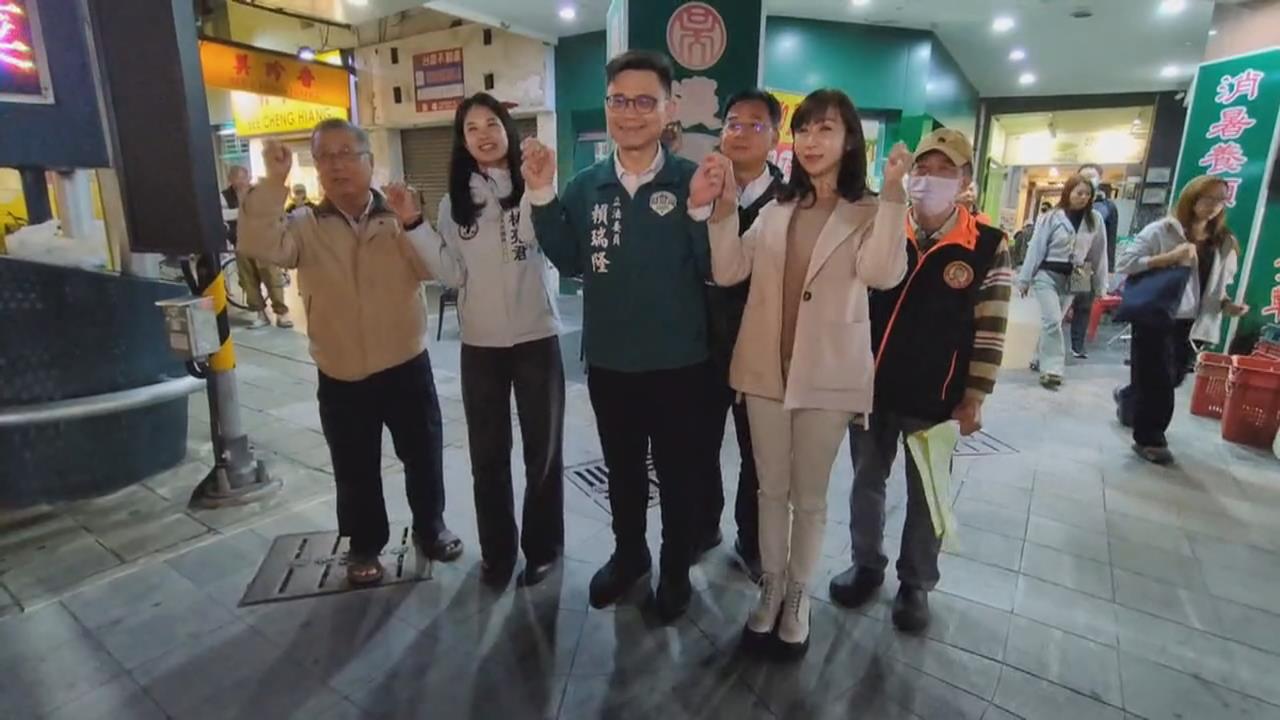 最後衝刺! 賴瑞隆車掃深入街巷 許淑華.林亮君南下力挺