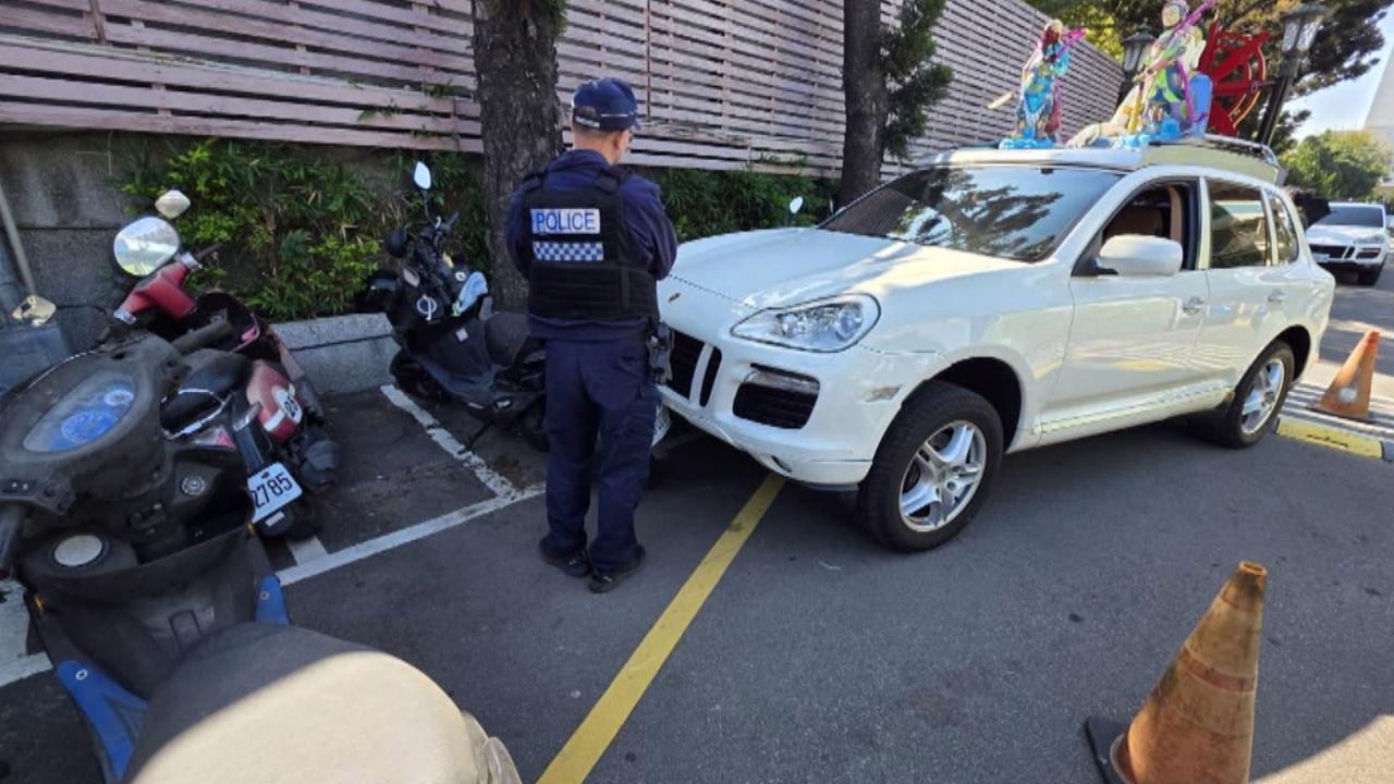 背脊發涼! 台中殯儀館無人駕駛佛祖車突滑動還輾到人