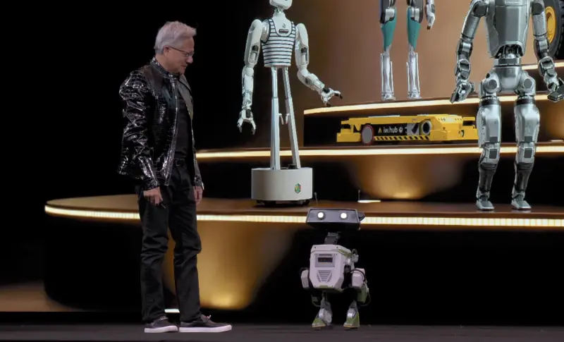 黃仁勳大秀多款機器人！羅昇、穎漢漲停