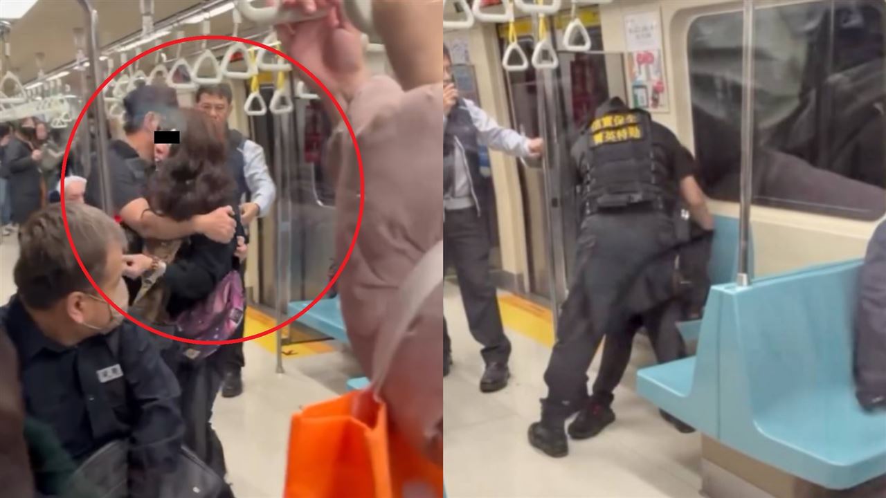 北捷東門站又有事！目擊者：女咆哮喊肚子餓「車廂點火」片曝　警急壓制