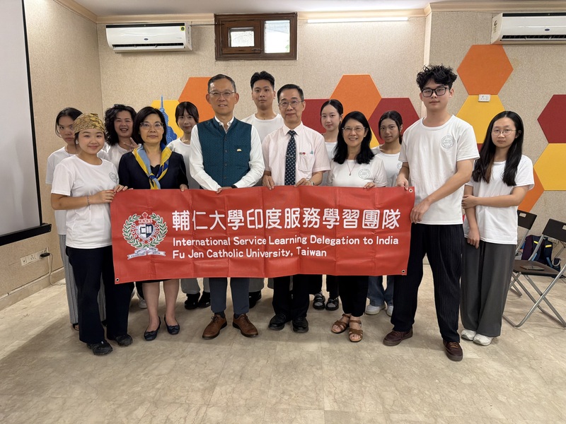 輔仁大學志工團前進印度　與代表處分享滿滿收穫 (圖)