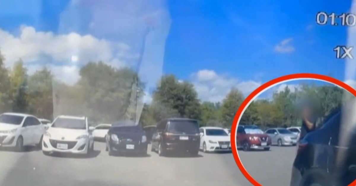 雙門跑車遭盯上！ 通緝犯亂開農場停車場車門