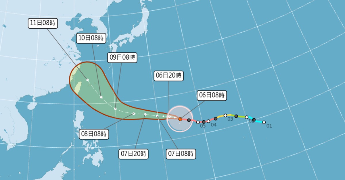 強颱巴威暴風侵襲率！北北基破6成 擬9日發海警