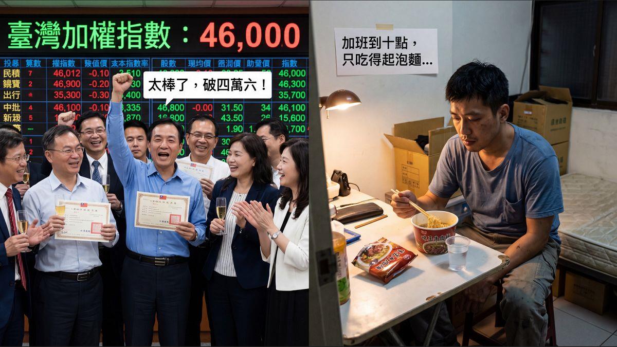 AI造富卻加劇貧富差距！ 《紐時》揭台韓「K型經濟」真相：基層薪資原地踏步