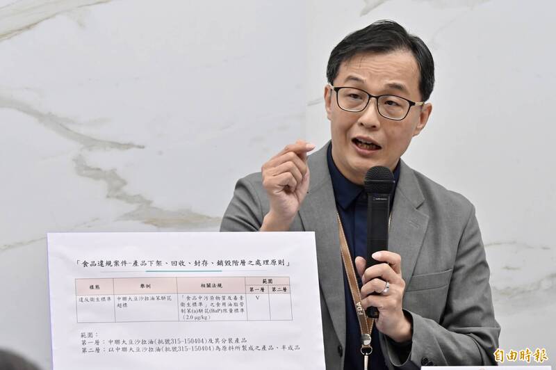 18項問題油已回收逾17公噸 食藥署：持續追蹤確認無流通