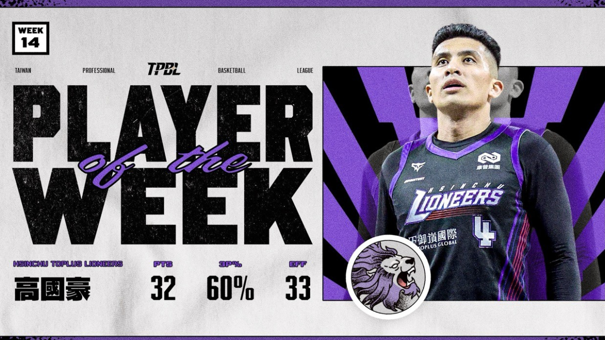 「私約二嫂」案禁賽回歸後助攻城獅5連勝！高國豪奪TPBL週MVP