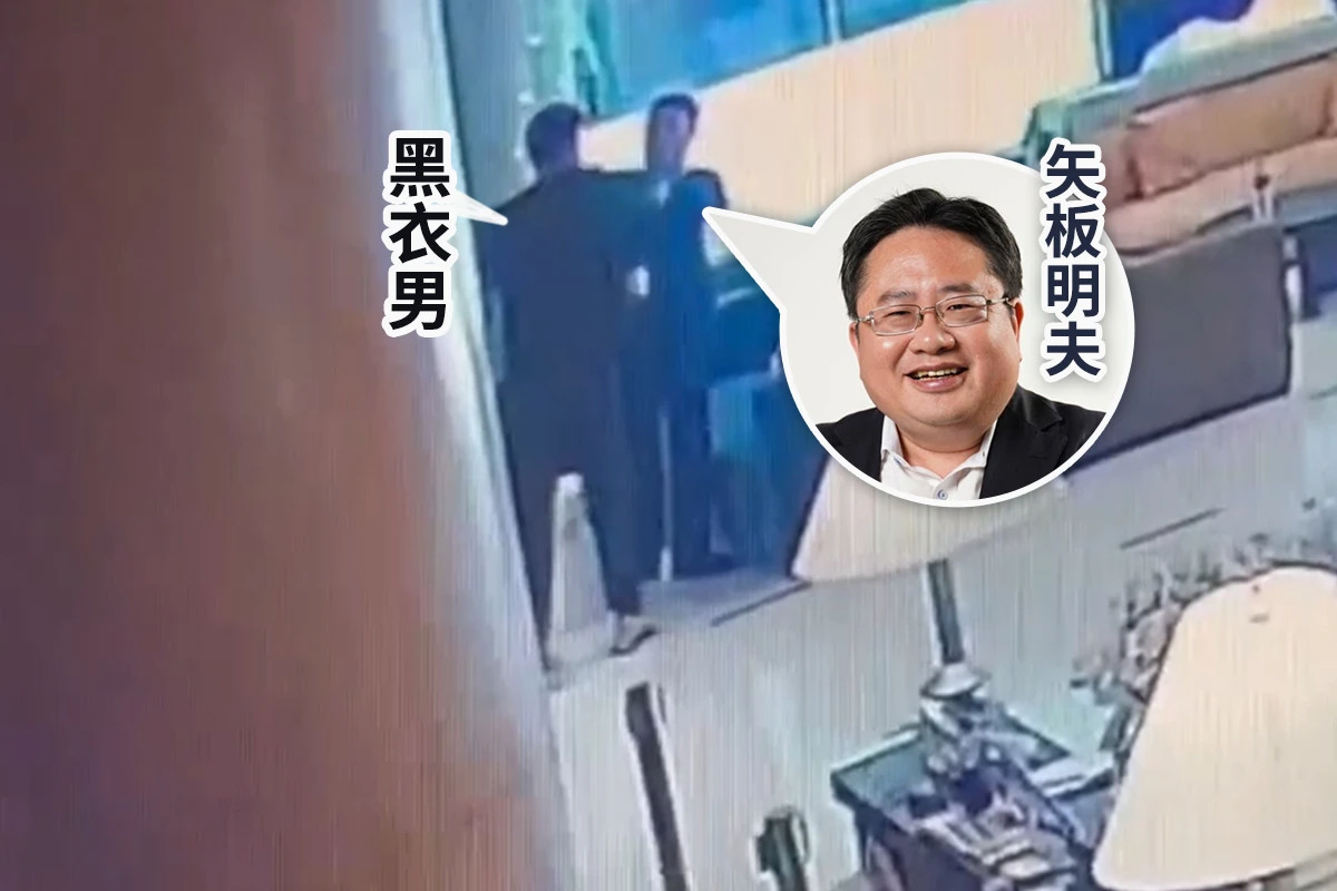 矢板明夫出席台中活動突遇襲　黑衣男揮拳毆臉濺血後竟逃逸