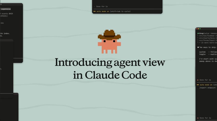 Claude Code推出Agent View！一個畫面掌控所有AI編碼任務，關掉視窗任務照跑