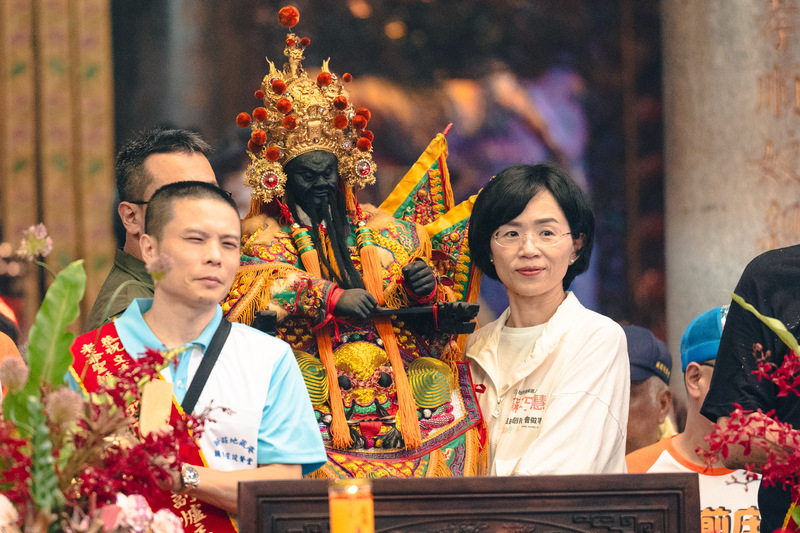 新莊地藏庵日巡遶境　蘇巧慧參與 (圖)