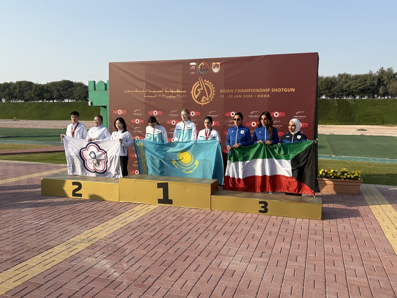 飛靶射擊亞錦賽　台灣女團鍍銀 (圖)