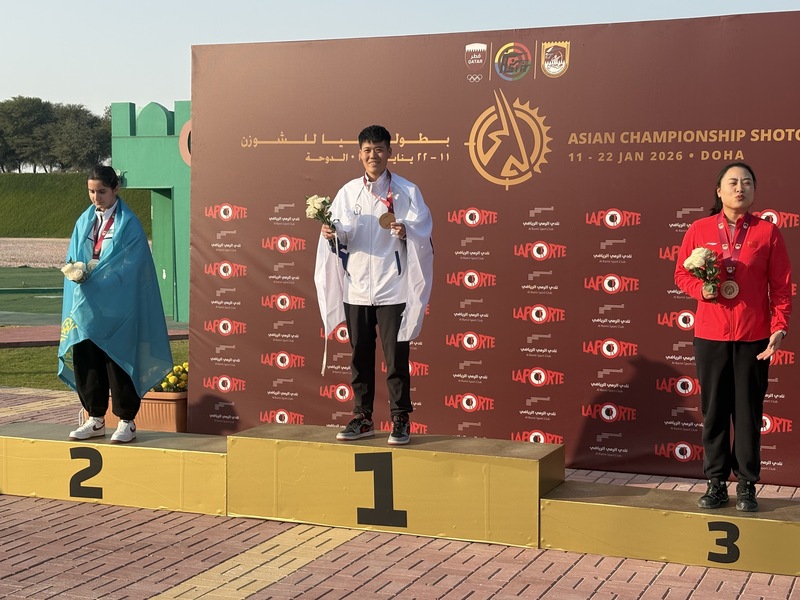 亞洲飛靶射擊錦標賽　劉宛渝個人摘金 (圖)